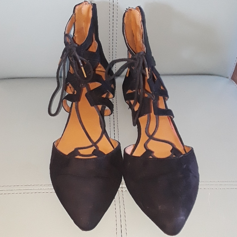 Mossimo Black Strappy Flats